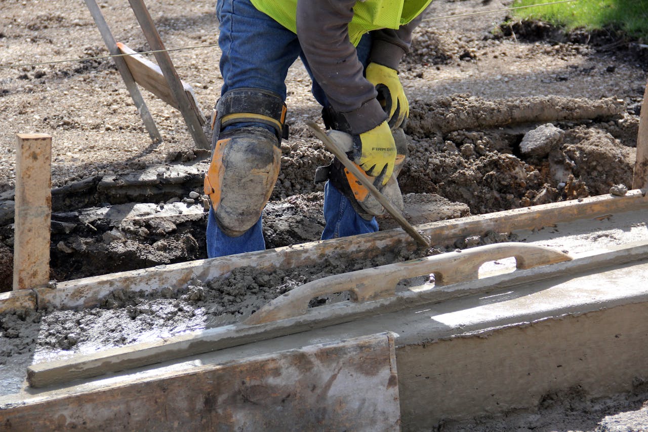 A Person Constructing a Road